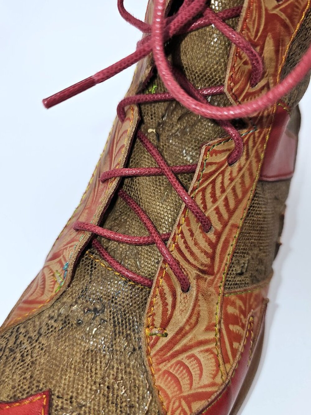 L'Artiste Spring Step Ileana Ankle Boots Red- Women's size US 6.5-7 / EU 37 - Picture 2 of 16